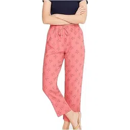brand flex Womens Printed Night Pant Pink Single Pack-picture-17