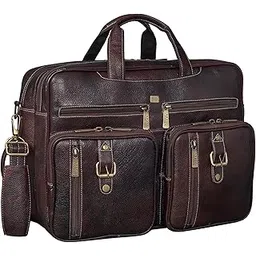 brand leather Genuine Leather Convertible Backpack 16" Laptop Messenger Bag Multi-Functional Business Briefcase for Men-picture-30