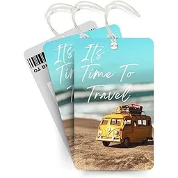 Brandian Luggage Tags, It's Time to Travel in Style with Our Exclusive Bag Tags A True Reflection of International Travel with Silicone Band (Multicolour)-picture-24