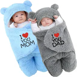 brandonn Embroidered Crib Hooded Baby Blanket for AC Room-picture-34