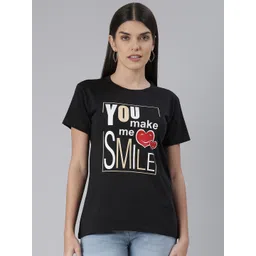 BRATMA Women Typography Printed T-shirt-picture-21