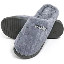 brats n beauty Unisex Winter Flip Flop Slipper for Men and Women Soft Faux Fur Slip On Indoor Home Slides Slipper for Bedroom Sandals-picture-53