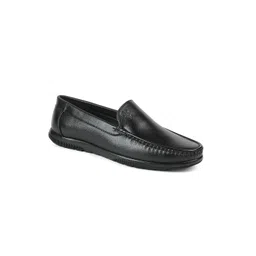 BRATVA Men Black Solid Loafers-picture-40