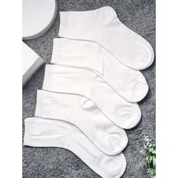 Brauch Pack Of 5 Patterned Organic Cotton Above Ankle-Length Socks-picture-28