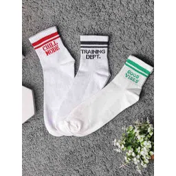 Brauch Unisex Pack Of 3 Cotton Above Ankle-Length Socks-picture-22