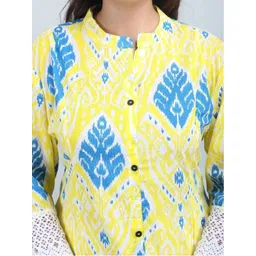 BRAVAL TEXTILE Women Ethnic Motifs Printed Regular Pure Cotton Kurta with Trousers image 3