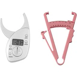 Bravezi Digital Body Fat Caliper (Silver) and Body Fat Analyzer (Pink) Pack of 2-picture-30