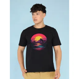 BRAWNY BATTLER Men Printed Pure Cotton Regular Fit T-shirt-picture-22