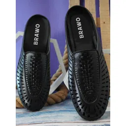 BRAWO Men Synthetic Leather Sandals-picture-36