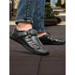 BRAWO Men Synthetic Leather Sandals-picture-19