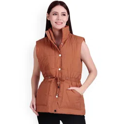 Brazo Mandarin Collar Lightweight Puffer Jacket With Utility Pockets-picture-41