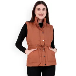 Brazo Mandarin Collar Lightweight Puffer Jacket With Utility Pockets-picture-22