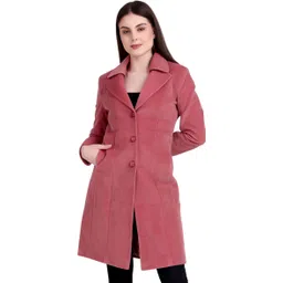 brazo Tweed Solid Coat For Women-picture-20