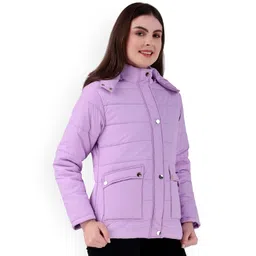Brazo Women Hooded Solid Lightweight Puffer Jacket-image-29