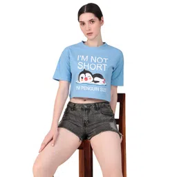 Brazo Women Printed Applique T-shirt-image-11