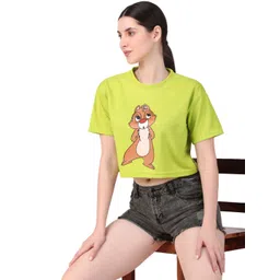 Brazo Women Printed Round Neck T-shirt-image-47