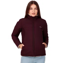 Brazo Women Reversible Quilted Jacket-image-14