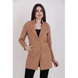 Polyster Solid Coat For Women-image-44