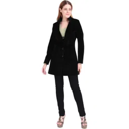 Polyster Solid Coat For Women-image-36