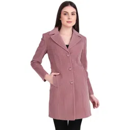 Tweed Solid Coat For Women-image-38