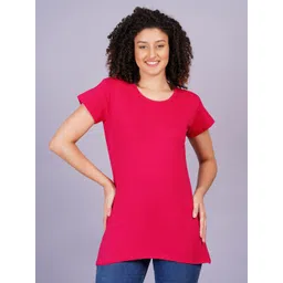 Breezly Extended Sleeves Pure Cotton Raw Edge T-shirt-picture-20