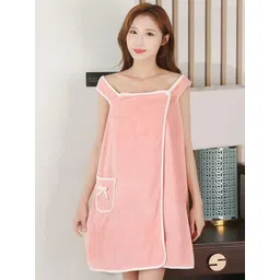 BREVARD Beige 300 GSM Square Neck Bath Robe-picture-29