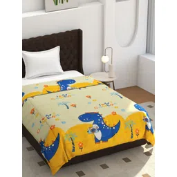 BREVARD Cream-Coloured Cartoon Characters 150 GSM Single Bed Comforter-picture-25
