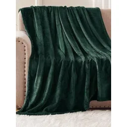 BREVARD Green Woollen 300 GSM Double Bed Blanket-picture-41