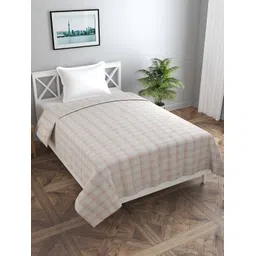 BREVARD Off White & Brown Printed Single Duvet Cover-picture-31