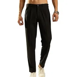 brexo Men’s Relaxed Fit Pleated Trouser | Premium Fabric Pants for Men | Old Money Style Formal & Casual Wear | Comfort Stretch Elegant Trousers-picture-38