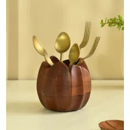 brick brown Lotus Cutlery Holder-picture-33