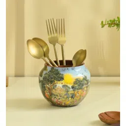 brick brown Saga Cutlery Holder-picture-15