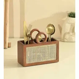 brick brown Tresso Nest Cutlery Holder | Spoon Holder-picture-22