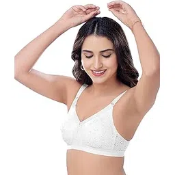 brida ladies innerwear Brida Barsa Women Cotton Non Padded Bra | Full Coverage Non Wired Everyday Saree Bra | Double Layer Heavy Support – Combo Pack-picture-20