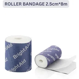 bright aid Roller Bandage 2.5cm X 8m, Pack of 10 rolls Non-Sterile Gauge Roll-picture-15