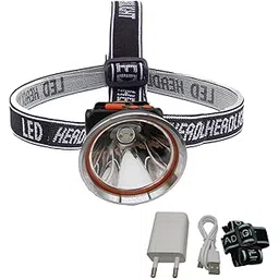 Bright Head Light Torch Waterproof Rechargeable Handsfree IR Sensor LED Blinker Metal Spotlight for Cycling Camping Caving Hiking Hunting Trekking - 1Pc-picture-12