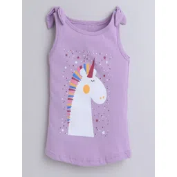 BRIGHT STARS KIDSWEAR Girls Graphic Printed Round Neck Pure Cotton T-shirt-picture-41