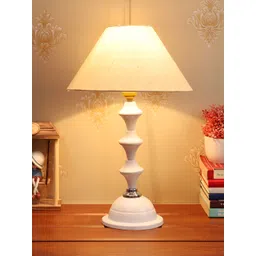 BrightDaisy Beige Metal Frusturical Shaped Table Lamp-picture-38