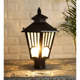 brightdaisy Sphinx Black Metal Gate Light-picture-10