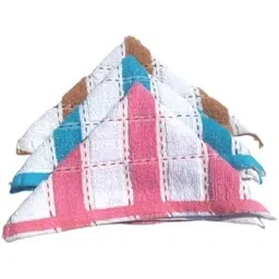 Soft Terry Towel Handkerchief Women Soft Cotton Hankies Ladies hanky set of 3 design and color random-image-24