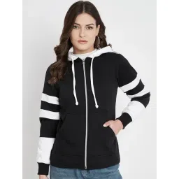 BRINNS Black & White Color-Block Hoodie-picture-40