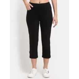 BRINNS Black Mid Rise Cropped Capris-picture-43