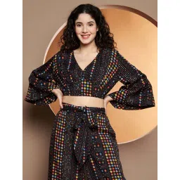 Brinns Black Regular Fit Printed Crop Top-picture-44