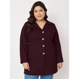 BRINNS Brown Solid Overcoat-picture-11