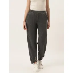 BRINNS Dark Grey Regular Fit Mid Rise Trousers-picture-13