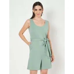 Brinns Green Cotton Regular Fit Jumpsuit-picture-35