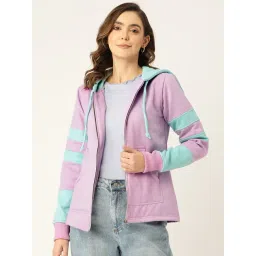 BRINNS Lavender Color-Block Hooded Jacket-picture-37