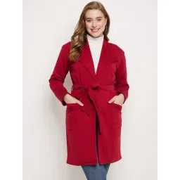 BRINNS Maroon Fleece Coat-picture-12