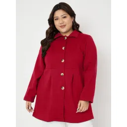 BRINNS Maroon Solid Overcoat-picture-30