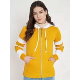 BRINNS Mustard & White Color-Block Hoodie-picture-24